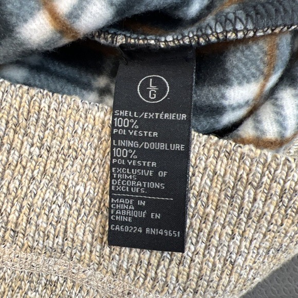 Buffalo David Bitton Mens lg Fleece Lined Button-Up Knit Tan Sweater Cardigan FS - Picture 10 of 12